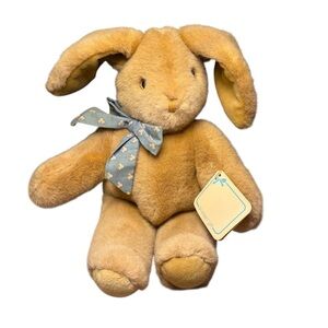 Vintage Eden Easter Bunny Rabbit Plush Stuffed Animal with Bow